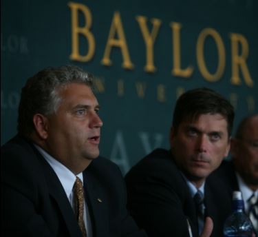 Professor F. Carson Mencken (left) courtesy of Baylor University Media Communications