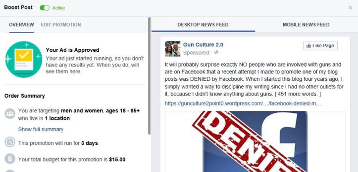 facebook denied ad